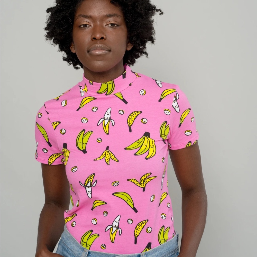 Nooworks Mock Neck Bananas